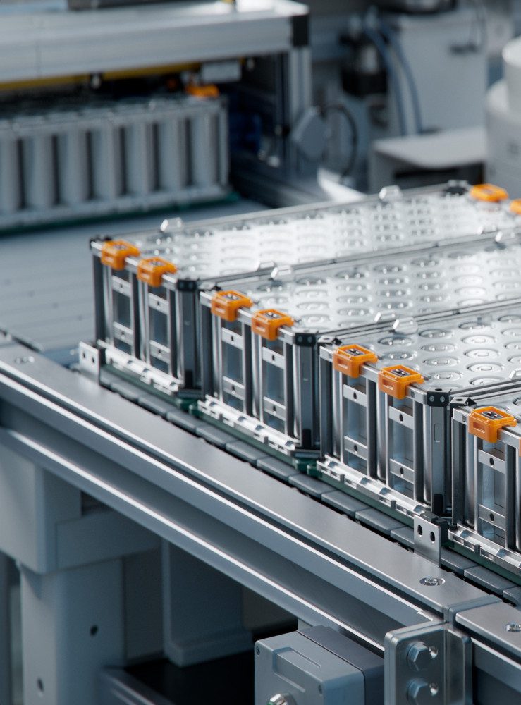 Lithium-ion,High-voltage,Battery,Component,For,Electric,Vehicle,Or,Hybrid,Car.